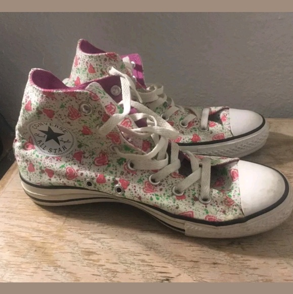 Floral Converse Hi-Tops - Picture 2 of 2
